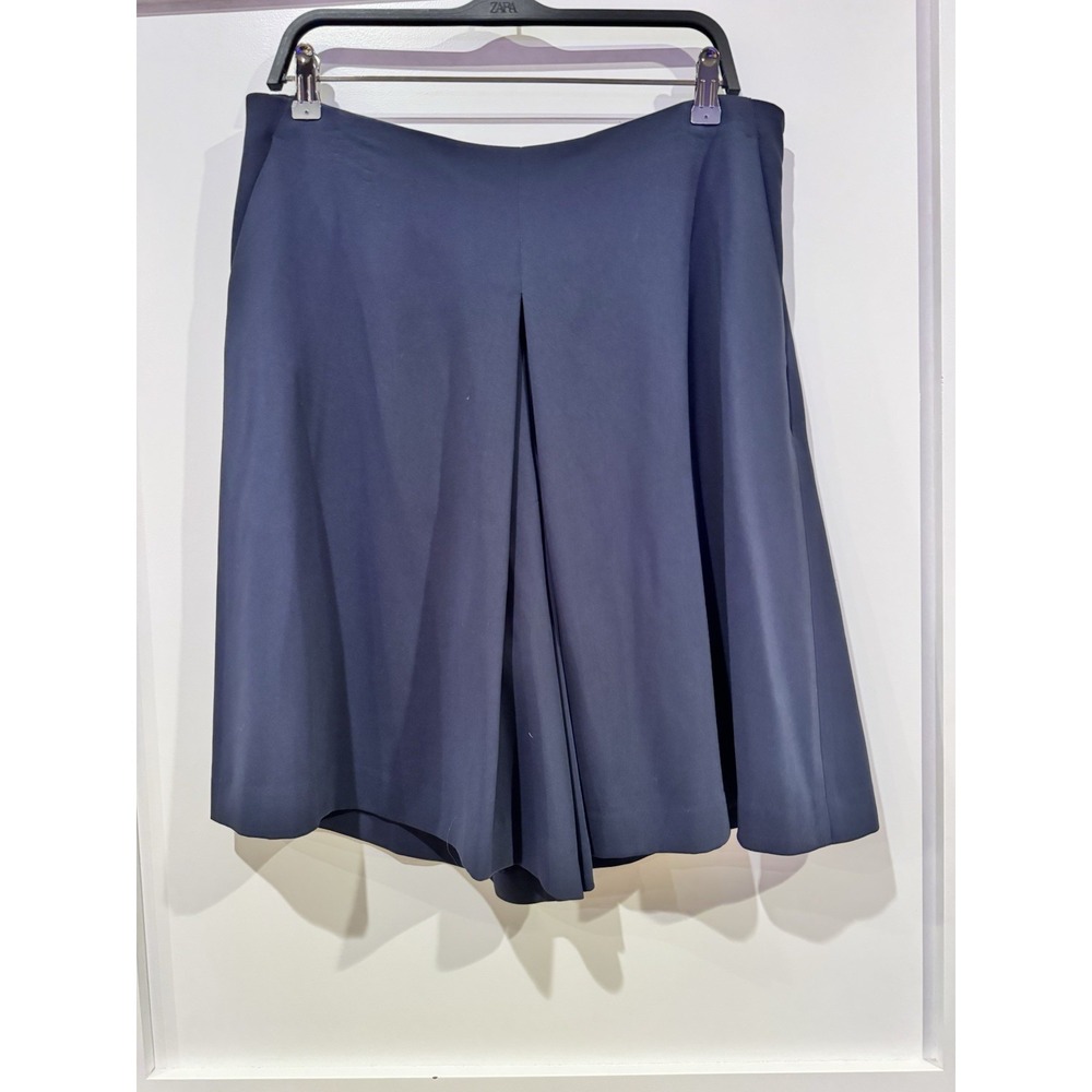 Ralph Lauren Culottes Shorts Size 12 Blue  Side Tailored Flowy Nautical Resort